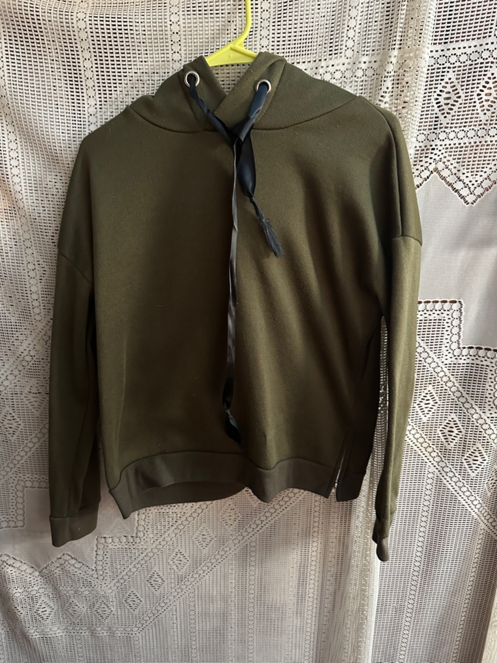 Olive Green Women’s Crew Hoodie Sweater